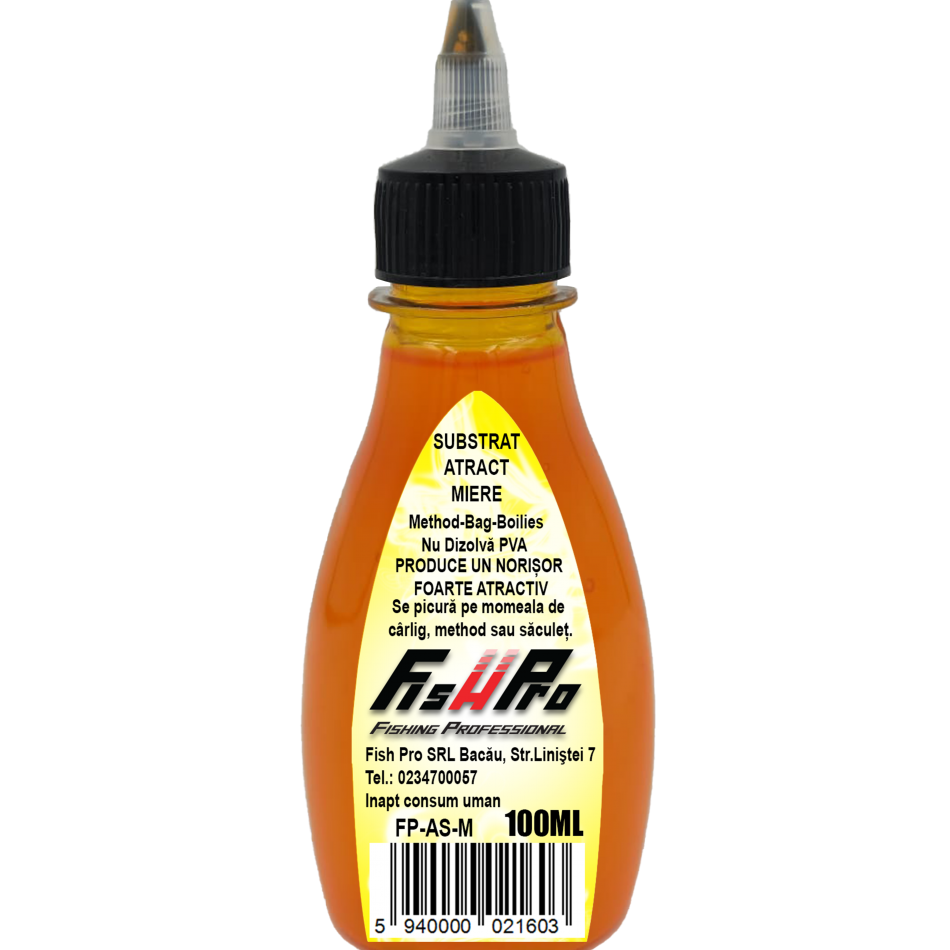 Atractant Lichid FISH PRO Atract Substrat, Miere, 100ml