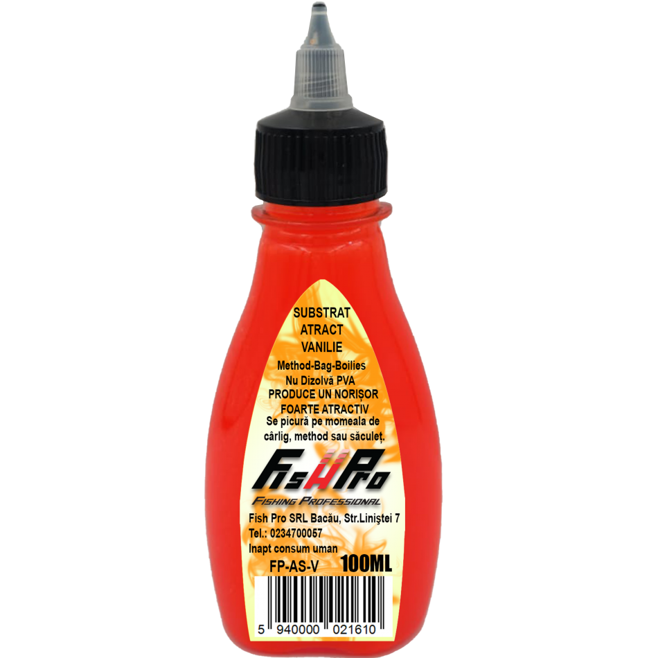 Atractant Lichid FISH PRO Atract Substrat, Vanilie, 100ml