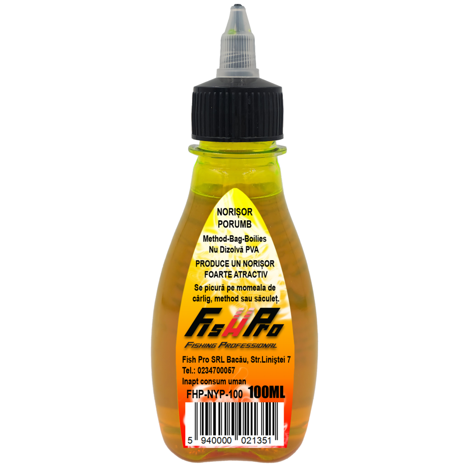 Atractant Lichid FISH PRO Norisor, Galben-Porumb, 100ml