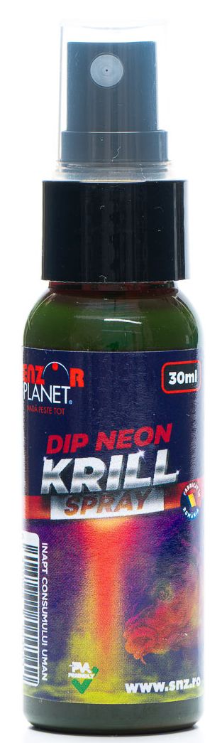 Atractant SENZOR Dip Neon Spray, Krill, 30ml