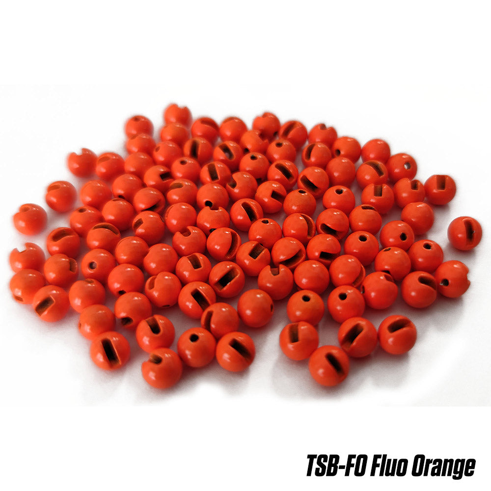 BILE TUNGSTEN SLOTTED BEADS 5.5mm FLUO ORANGE 10buc/plic