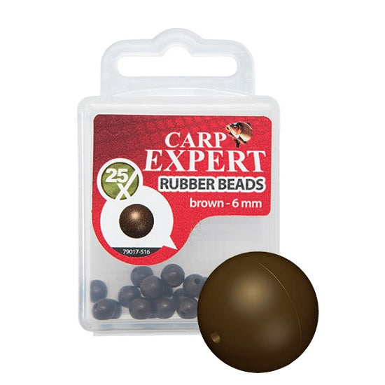 BILUTE CARP EXPERT DIN CAUCIUC 25BUC/PLIC 6MM MARO
