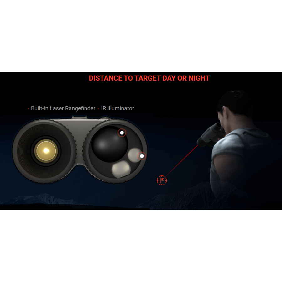 BINOCLU ATN VEDERE TERMICA BINOX 4T 19MM 1.25-5X 384X288