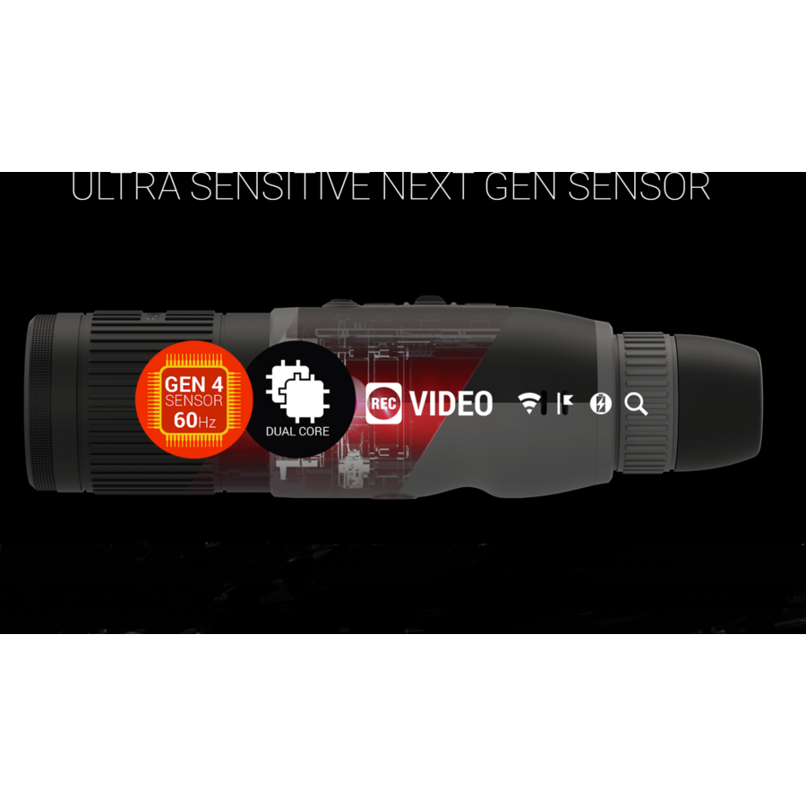 BINOCLU ATN VEDERE TERMICA BINOX 4T 25MM 2-8X 384X288 WIFI