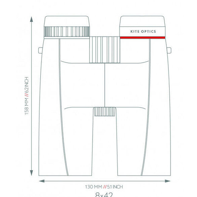  BINOCLU KITE OPTICS  URSUS 8X42 BLACK