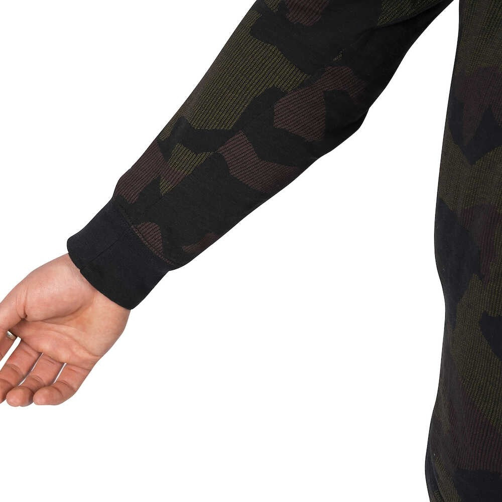 BLUZA AVID CARP DISTORTION CAMO LITE T-SHIRT- LONG SLEEVE