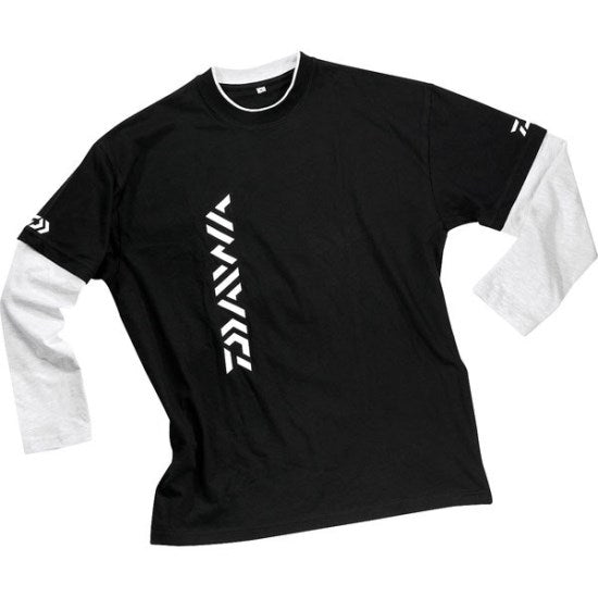 BLUZA DAIWA NEAGRA MANECI ALBE