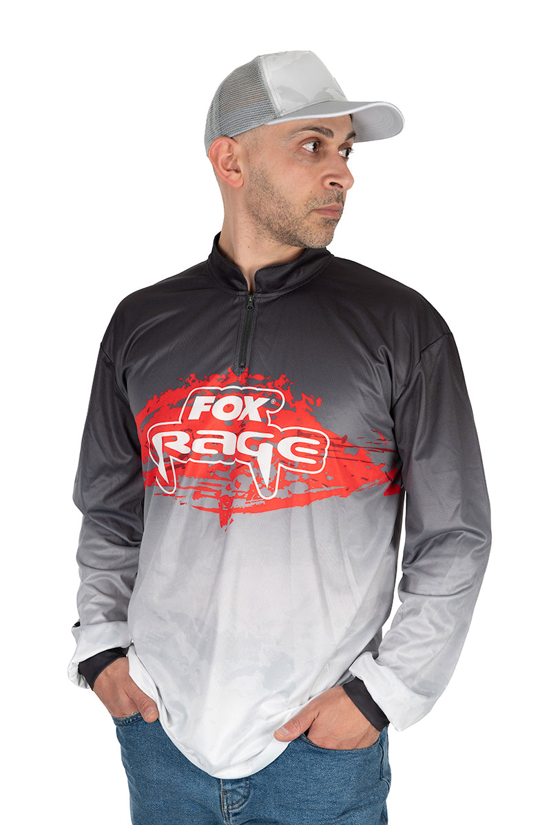 BLUZA FOX RAGE PERFORMANCE LONG SLEEVE SHIRT BLACK/GREY