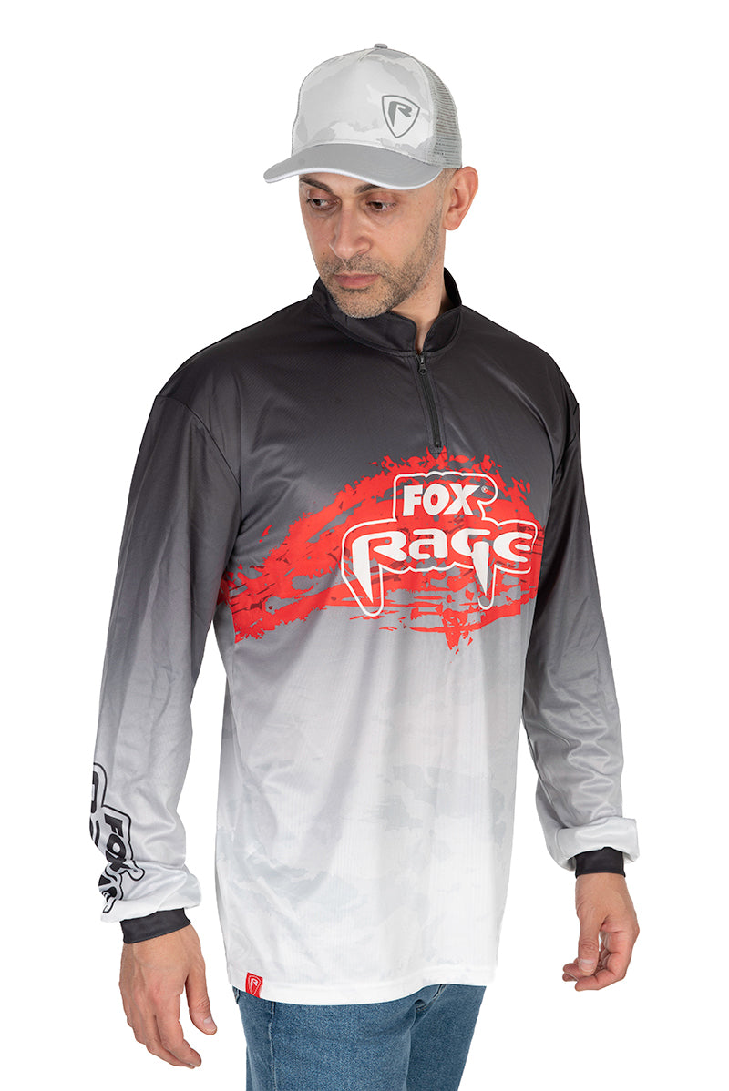 BLUZA FOX RAGE PERFORMANCE LONG SLEEVE SHIRT BLACK/GREY