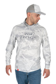 BLUZA FOX RAGE UV HOODED PERFORMANCE TOP CAMO GRAY