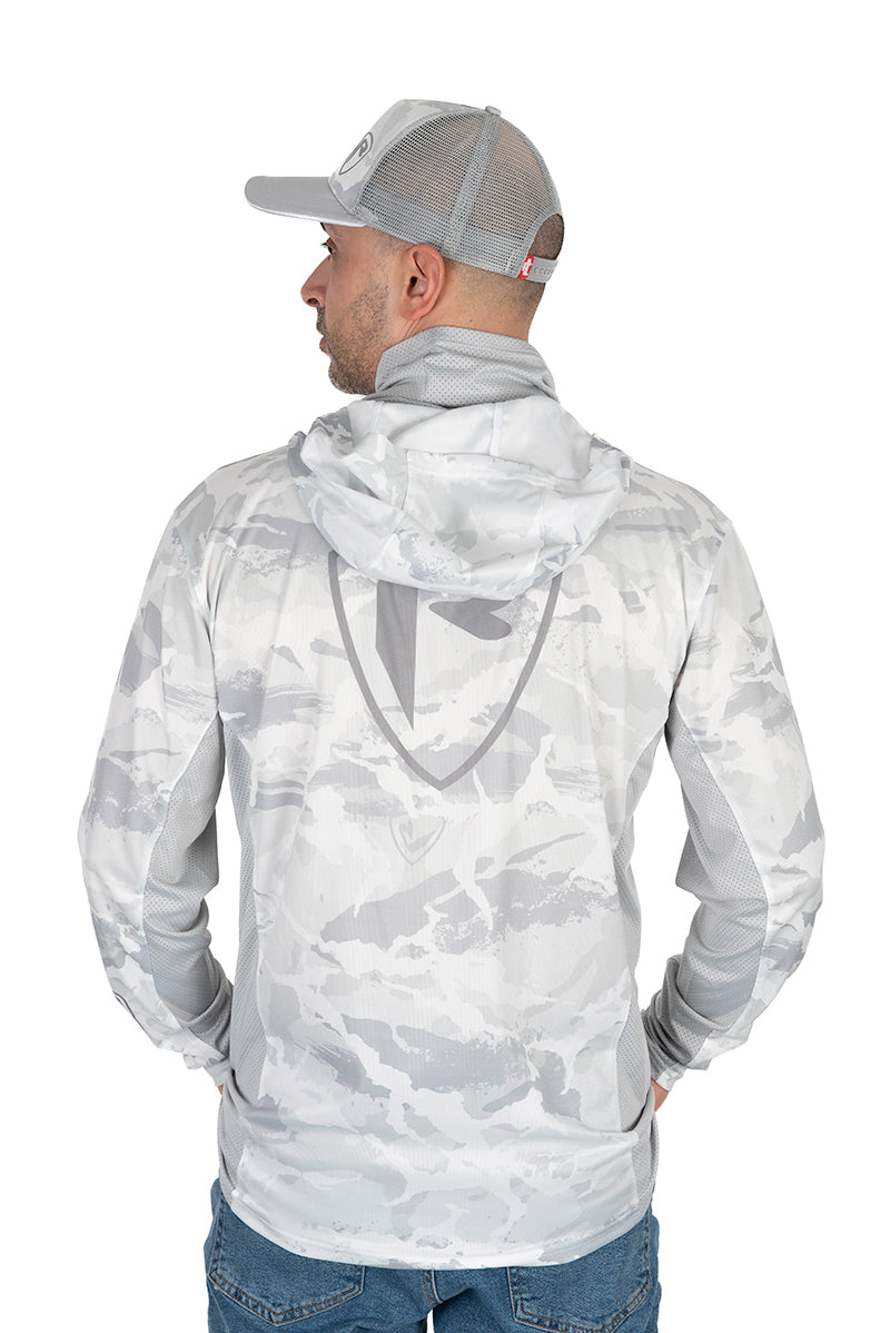 BLUZA FOX RAGE UV HOODED PERFORMANCE TOP CAMO GRAY