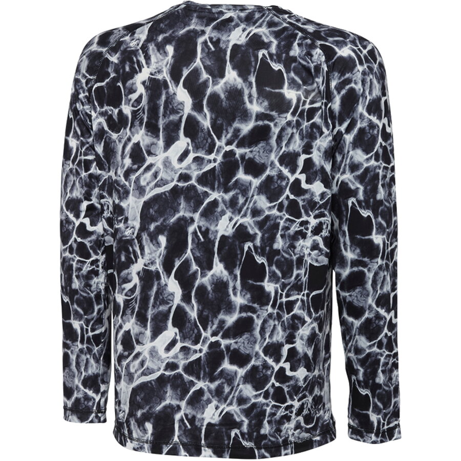 BLUZA SAVAGE GEAR NIGHT UV BLACK WATERPRINT