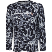 BLUZA SAVAGE GEAR NIGHT UV LONG SLEEVE BLACK WATERPRINT MARIME L