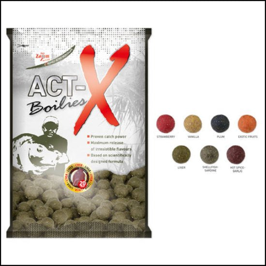 BOILIES CARP ZOOM ACT-X 20MM 800GR HOT SPICE-USTUROI