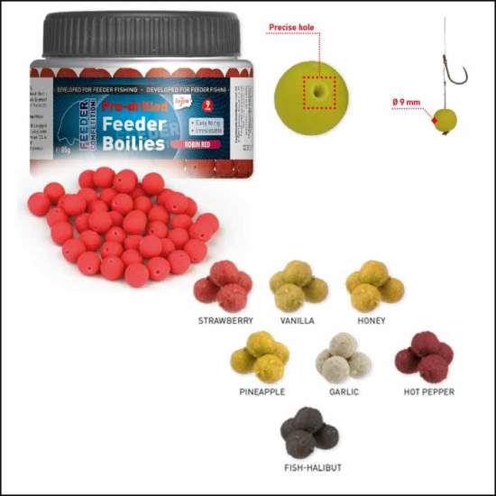 BOILIES CARP ZOOM FEEDER COMPETITION GAURIT 9MM 85GR Squid Octopus