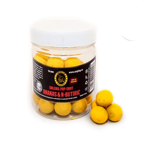 BOILIES CARPING CLUB Ananas N butiric Pop-Up solubil 16mm 75Gr