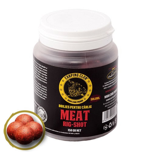 BOILIES CARPING CLUB MEATRIGSHOT SOLUBIL 150Gr