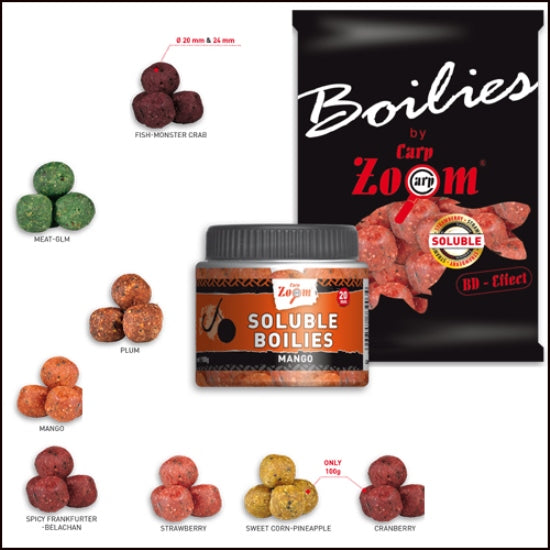 BOILIES SOLUBIL CARP ZOOM 20MM 100GR PLUM
