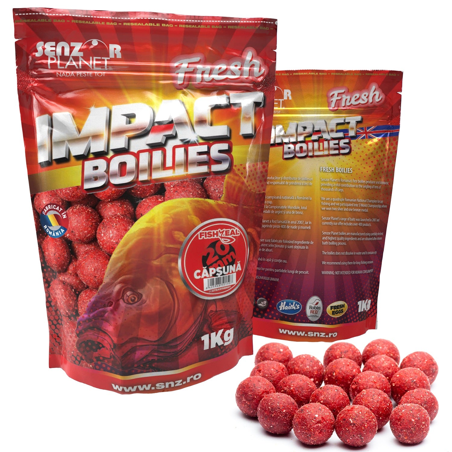 BOILIES TARE SENZOR CAPSUNA 20mm 1kg
