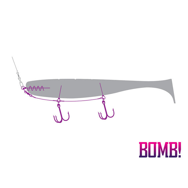 BOMB Twisto DELPHIN MultiTRAP / 1pcs nr 2/0 14cm 20kg