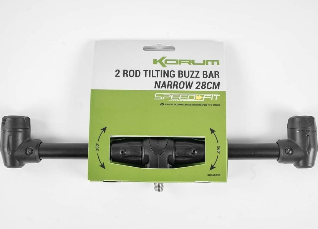 BUZZ BAR KORUM SPEED FIT 2 ROD TILTING NARROW 2 POSTURI 28CM