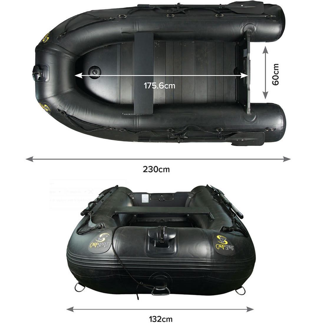 Barca Gonflabila CARP SPIRIT Black Boat Alu 230