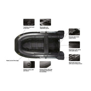 Barca Pneumatica Carp Spirit Black Boat 180cm 25kg