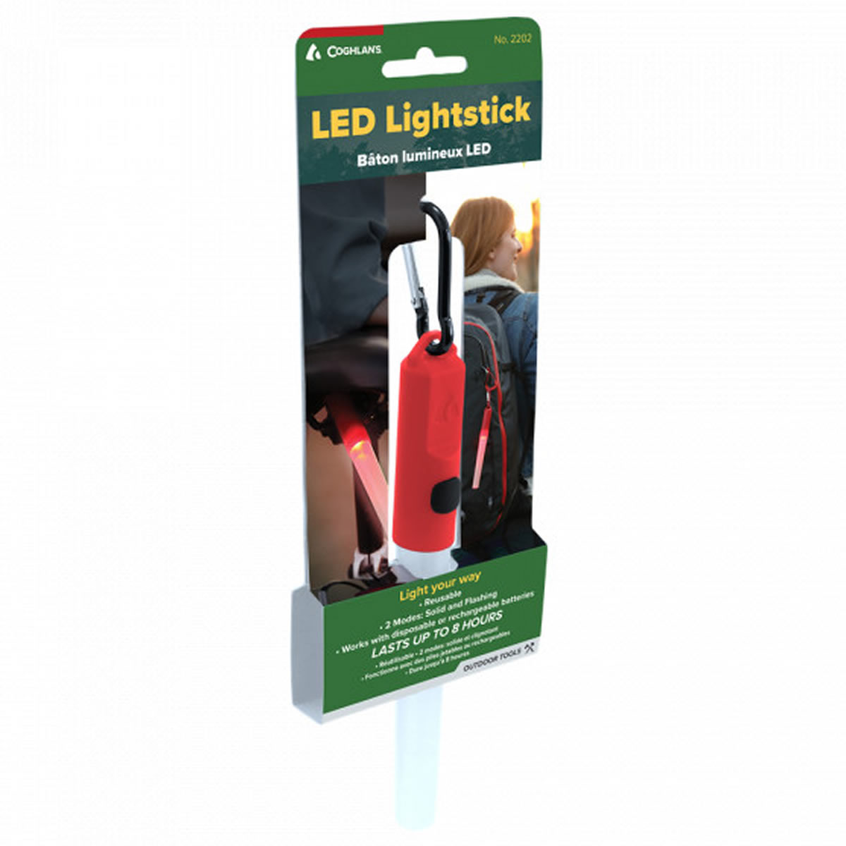 Bat Luminos cu LED Coghlans Lightstick Rosu