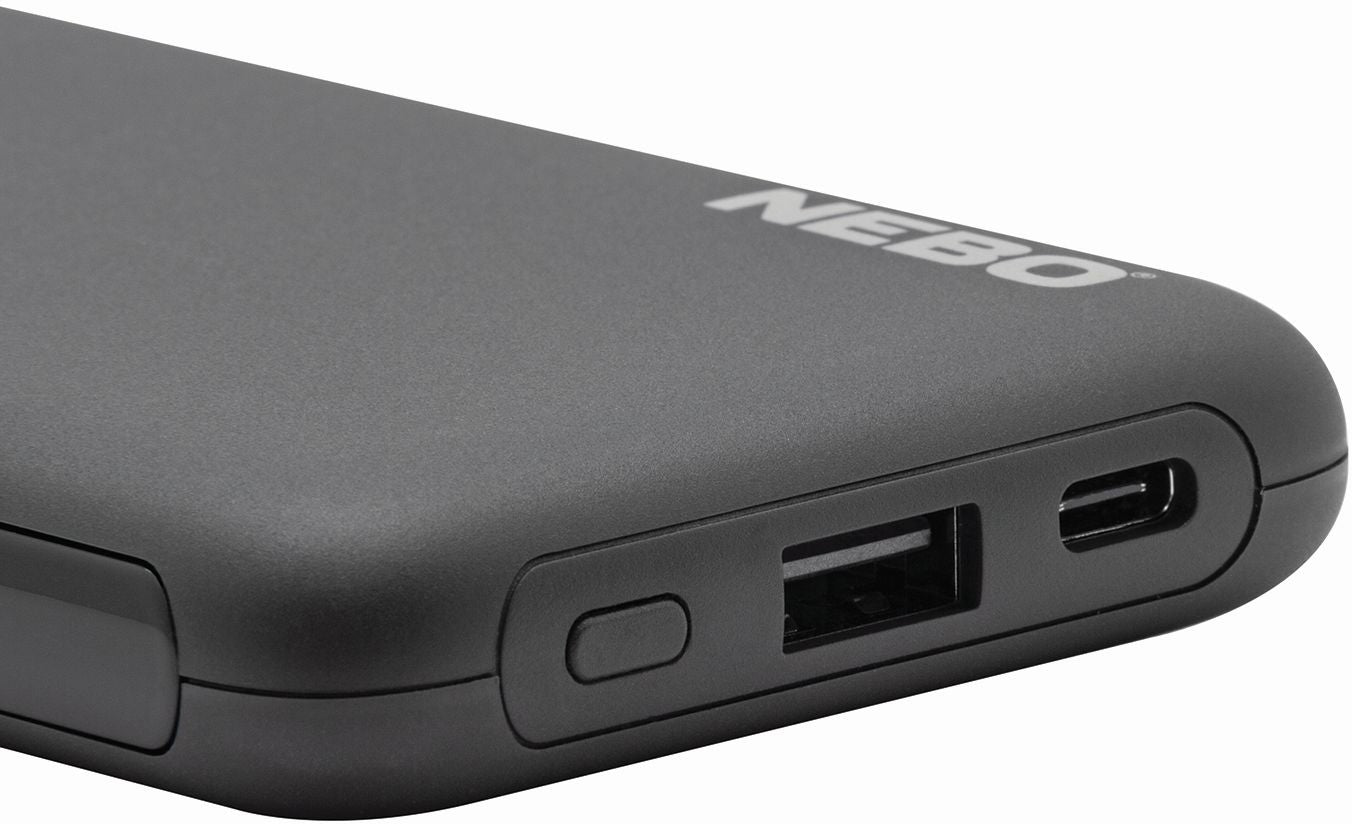 Baterie Externa Nebo 10K Power Bank 10000mAh, 14x6.9x1.7cm