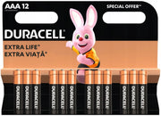 Baterii DURACELLE AAA Alkaline 1.5V, 12buc/pac
