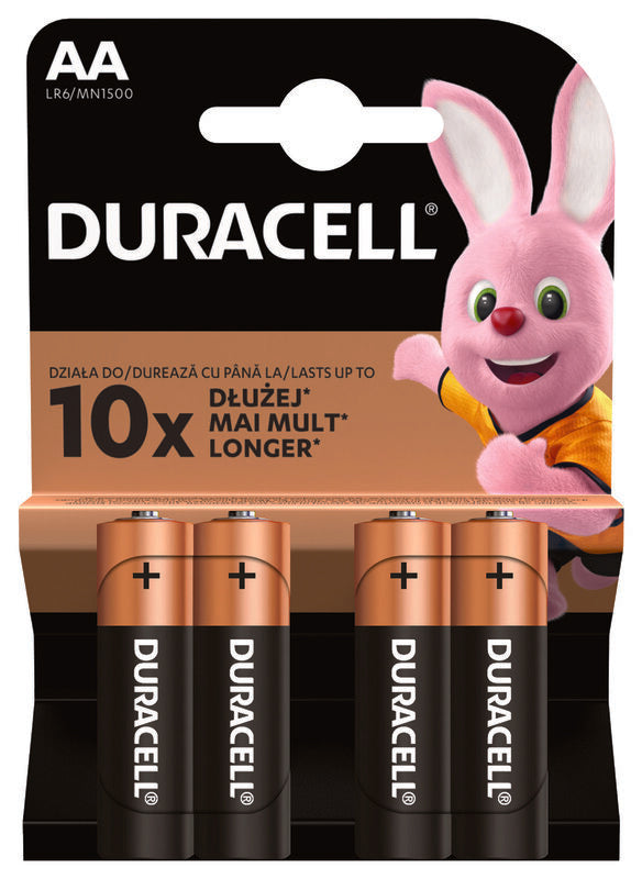 Baterii alcaline Duracell Basic AAK4 LR06 4 buc 