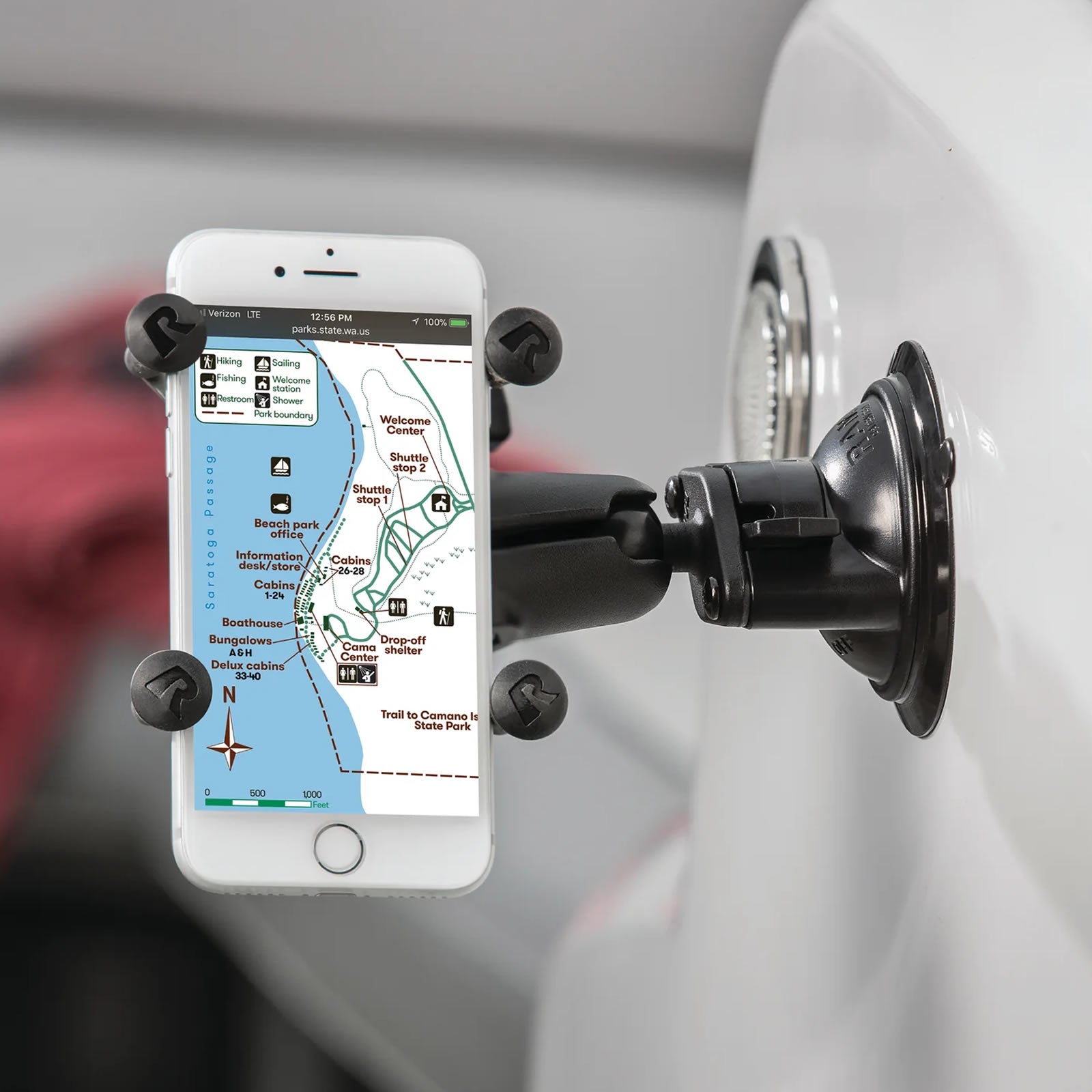 Baza cu Ventuza RAM Mounts Twist-Lock Suction Cup Base with Ball - B Size