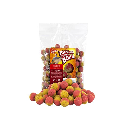 Benzar Turbo Boilie Bicolor Krill Scopex 250g