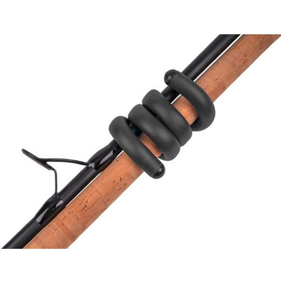 Benzi Fixare Lansete ZEBCO Trophy Rod Wraps, Black, 43cm, 2buc/pac