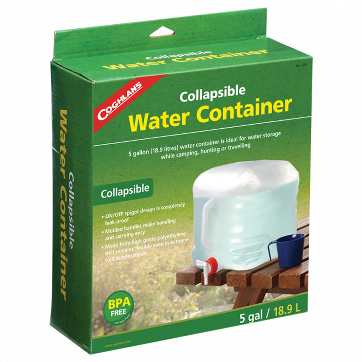 Bidon Pliabil cu Robinet  Coghlans 18.9l