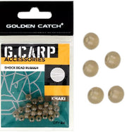 Bile Cauciuc GOLDEN CATCH Rubber Beads Kaki 24buc/pac