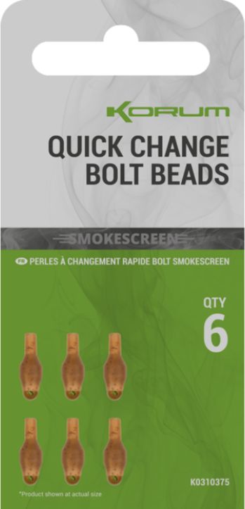 Bilute KORUM Smokescreen Quick Change Bolt Beads, 6buc/pac