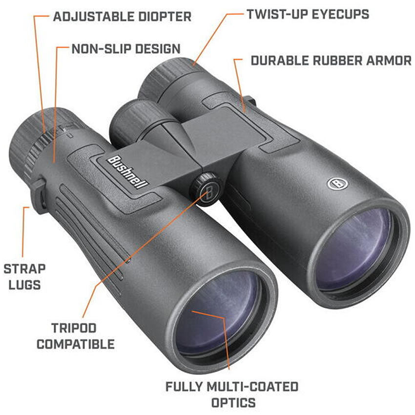 Binoclu Bushnell 12x50 Legend Roof Black