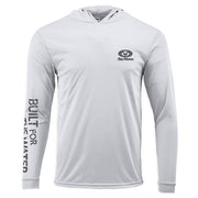 Bluza Flying Fisherman Built for Water Performance Hoodie Tee Silver
