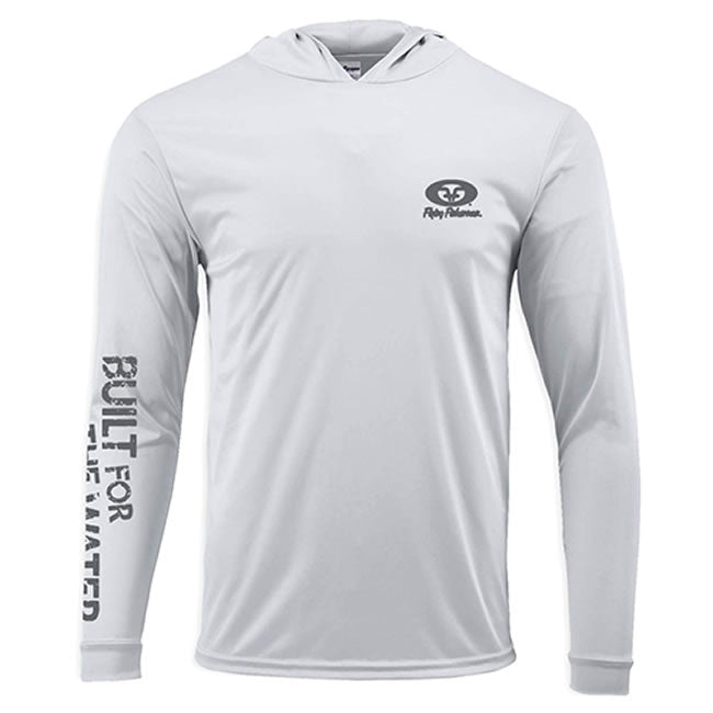 Bluza Flying Fisherman Built for Water Performance Hoodie Tee Silver
