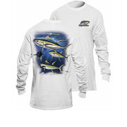 Bluza Flying Fisherman Yellowfin Tuna White Long Sleeve Tee