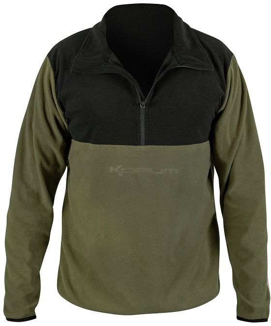 Bluza KORUM Embossed Microfleece, Olive Green-Black