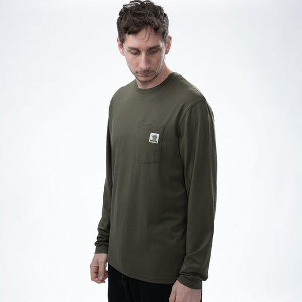 Bluza NASH Make It Happen Carp Logo Long Sleeve T Shirt Green