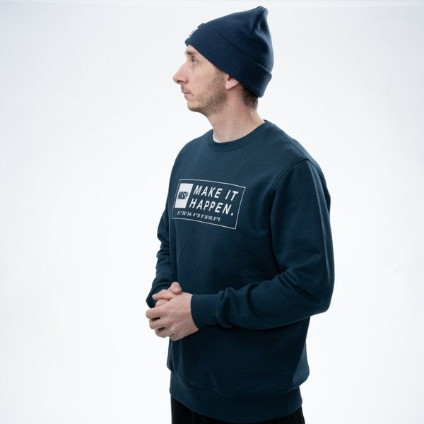Bluza NASH Make It Happen Coordinates Jumper Navy Blue