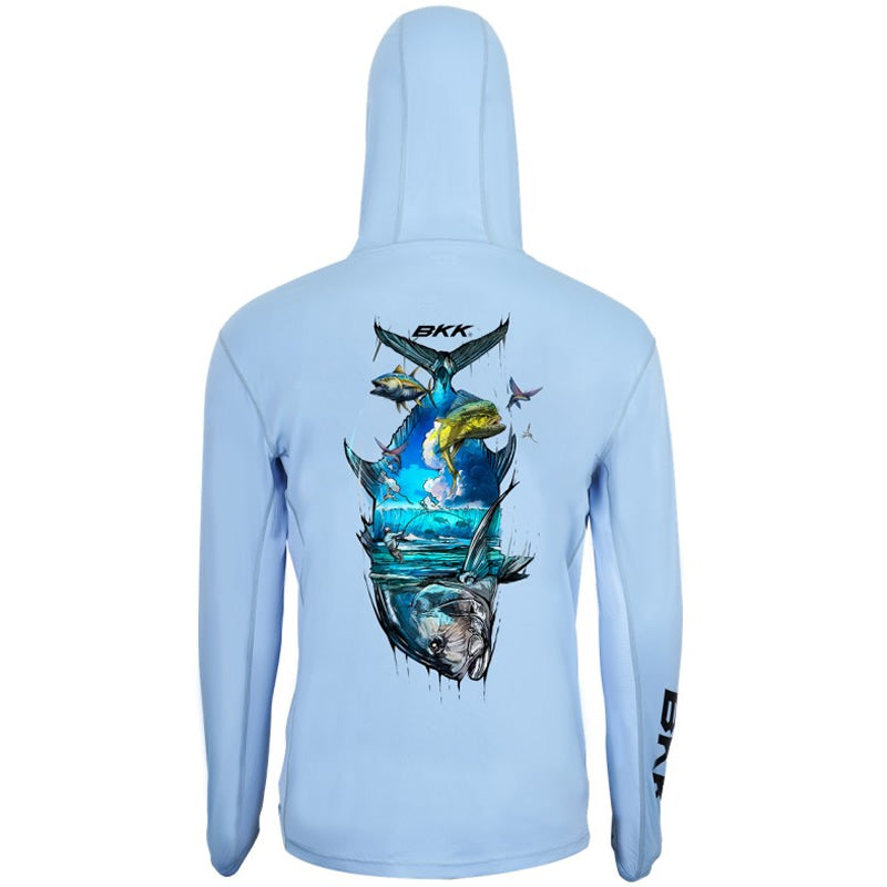 Bluza UV BKK Performance Brand Values GT, Light Blue