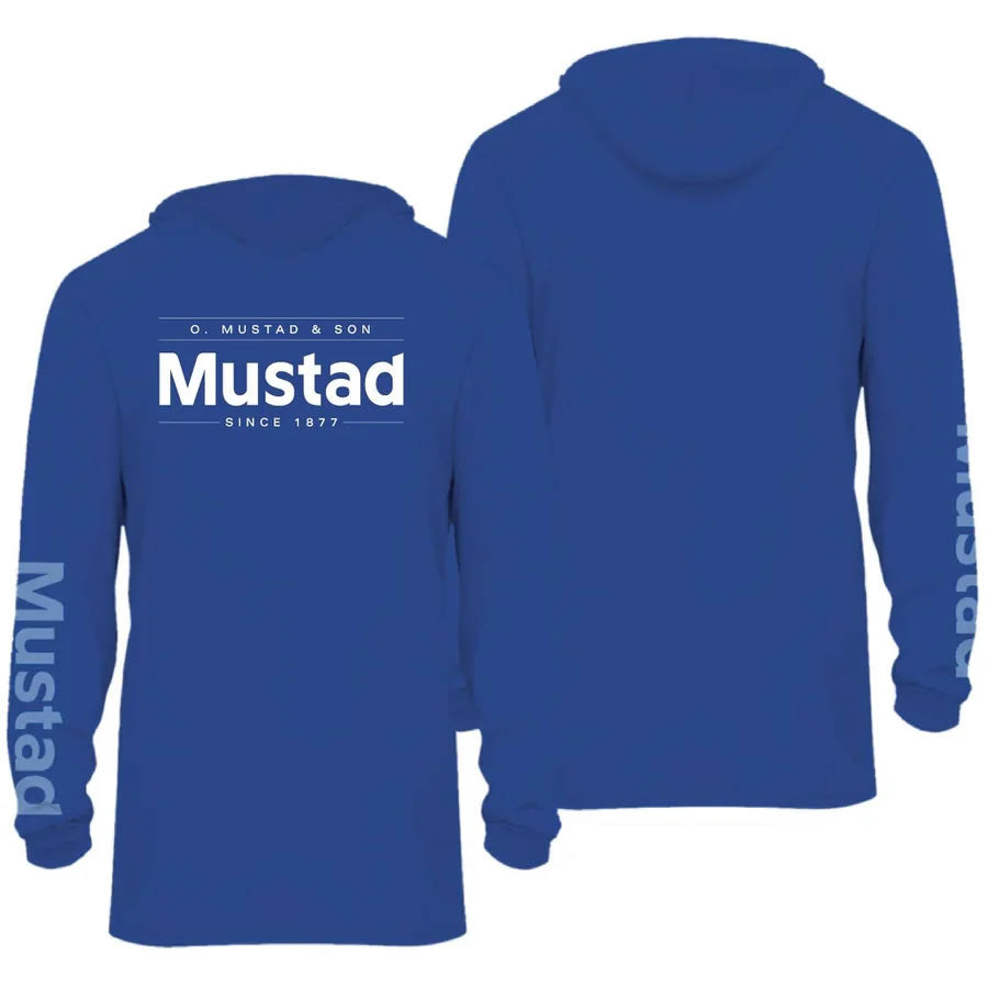 Bluza UV MUSTAD Technical Hoodie Longsleeve, Blue