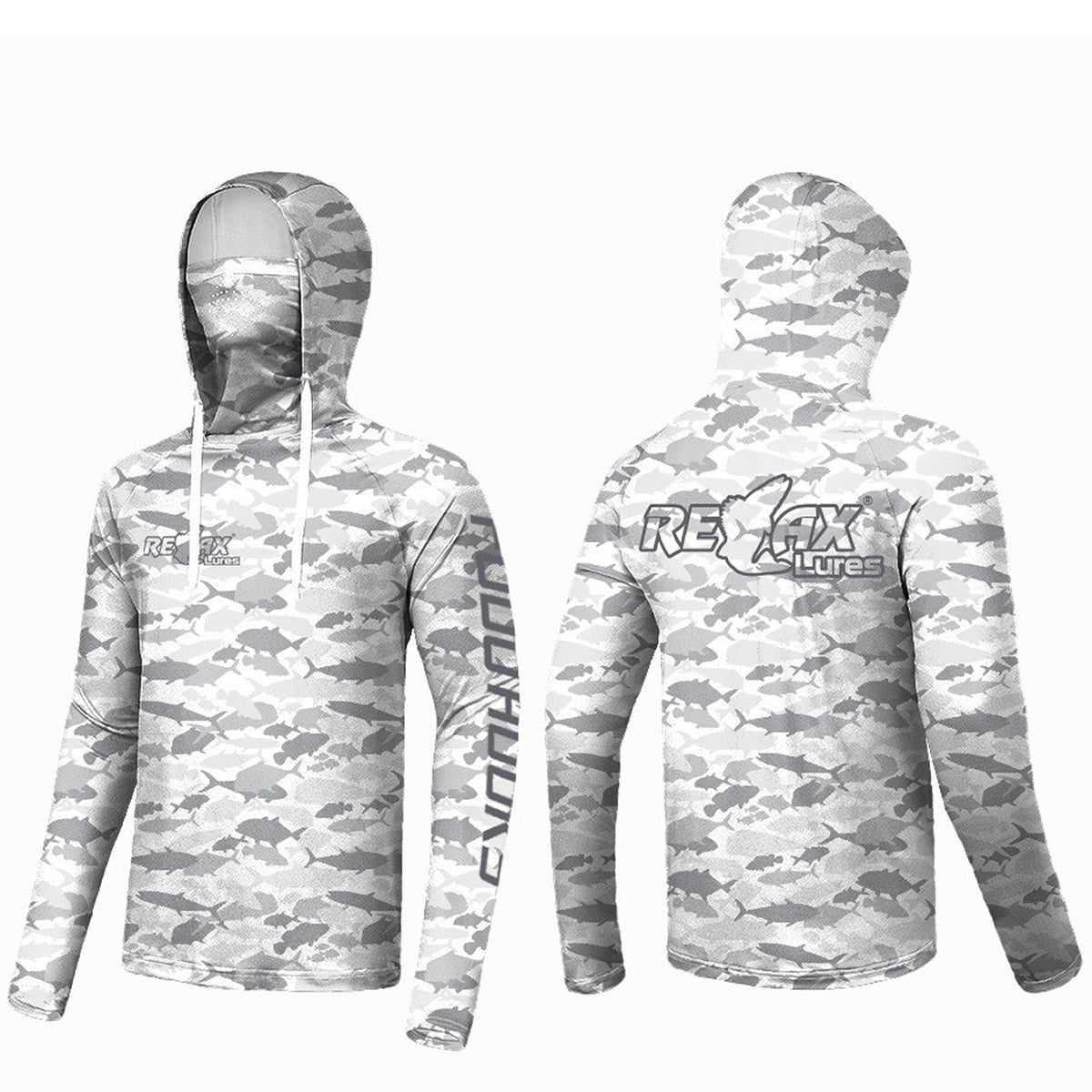 Bluza UV RELAX Blue Wave UPF 50+, Camo Fish