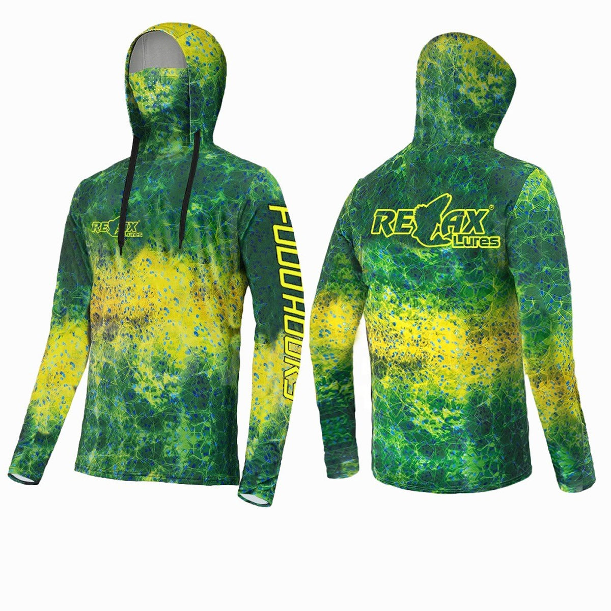 Bluza UV RELAX Blue Wave UPF 50+, Camo Green