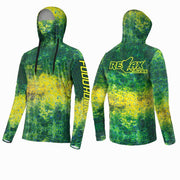 Bluza UV RELAX Blue Wave UPF 50+, Camo Green