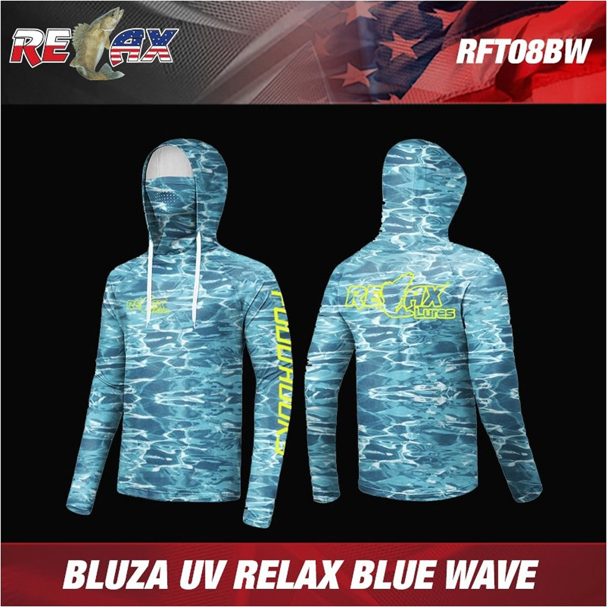Bluza UV RELAX Blue Wave UPF 50+
